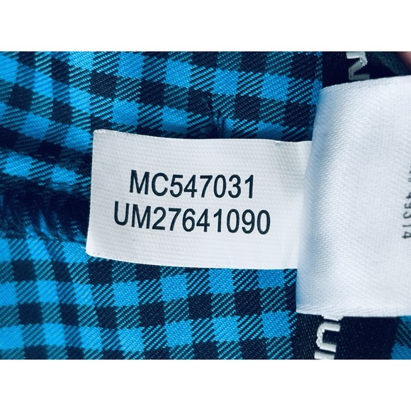 Under Armour Men's Size 36 Teal Blue Black Check Chino Shorts Golf Activewear - Picture 9 of 16